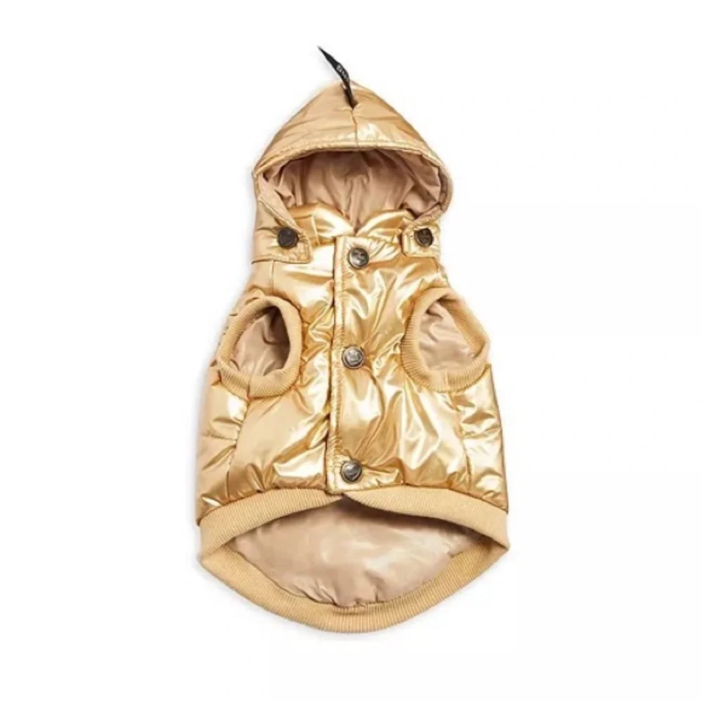 Pet Project LA - Found My Animal Puffer Coat With Removable Hood - Gold M